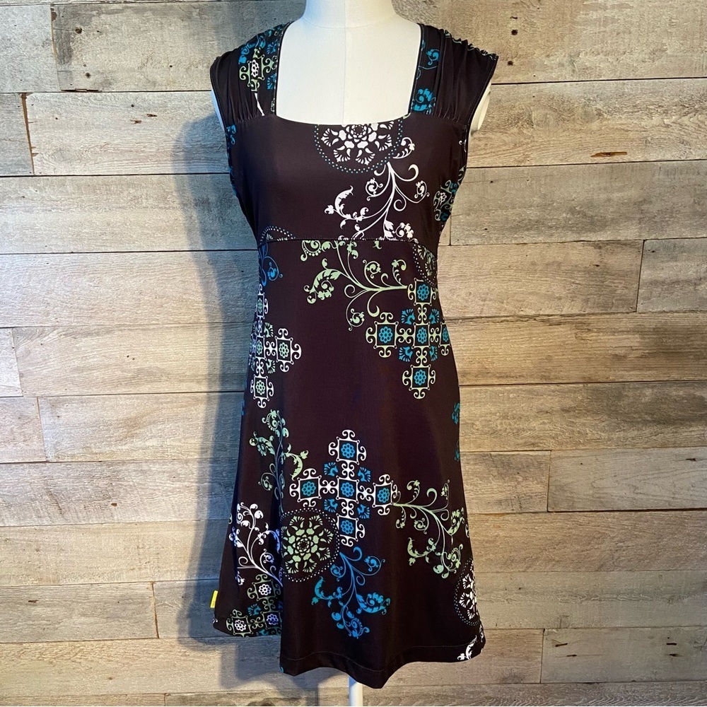 🛍️3/$30 Lole women’s black abstract geometric sports athletic dress size small